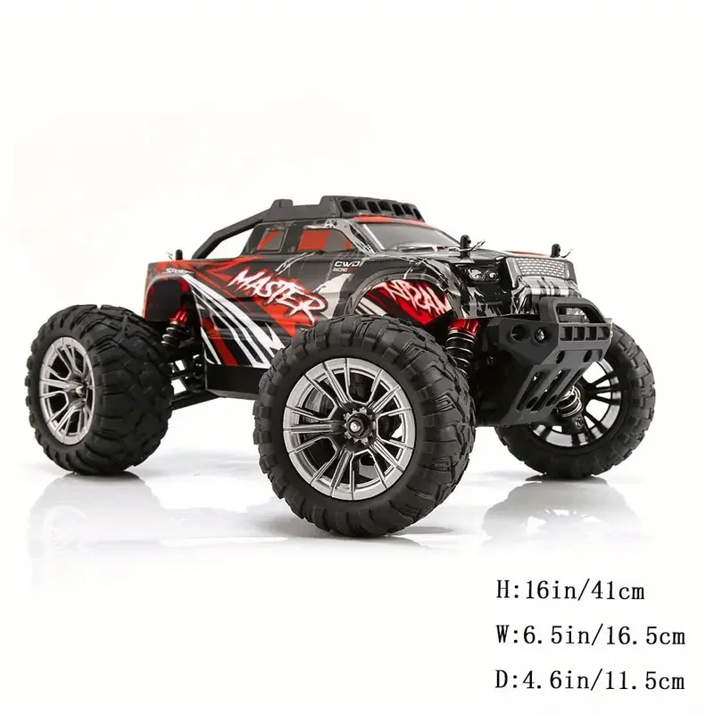 1:16 All Terrain RC Truck Tornado-40kph Boy High-Speed Four-Wheel Drive Remote Control Car, 2.4GHz 4x4 off-Road Electric Toy, Children Adult Gift