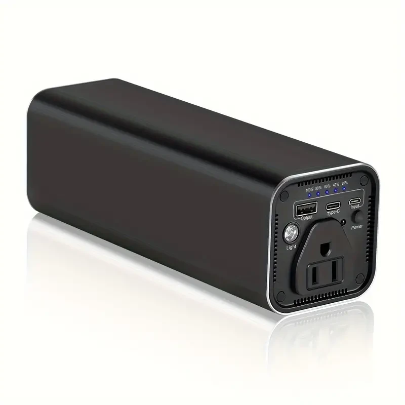 AC Outlet Portable Laptop Power Bank, Universal 116Wh/31200mAh 100W Travel Laptop Charger, External Battery Pack For MacBook, Acer, HP, Samsung, Dell, ASUS, Lenovo, Notebook, Black