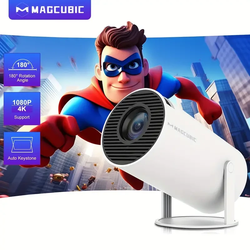 Support 4K Projector HY300 American Plug High Chip A3100200ansi 1280 * 720P Home Theater Outdoor Portable