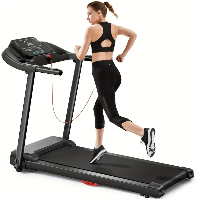300lbs Capacity UMAX Foldable Fitness Treadmill - Quiet 3.0HP Motor, Space-Saving Design, Perfect for Home Gym Use, Low-Impact Running, Walking, and Jogging Exercises