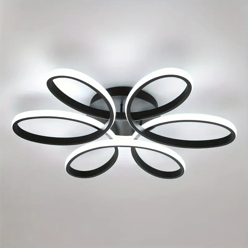 Stylish LED Flower Shape Ceiling Light - Modern & Energy-Efficient Design for Living Room, Bedroom & Office - Cool White 6500K, Durable & Easy Installation