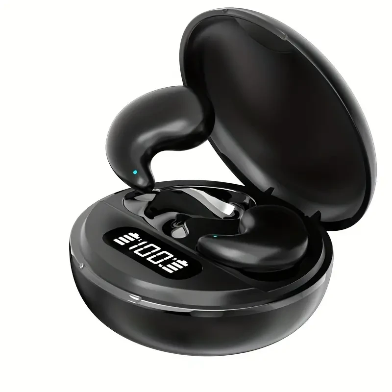 2024 New true wireless earphones Micro invisible earphones Sleep earphones Ultra-thin two-ear stereo sleep earphones high-fidelity sound wireless charging case