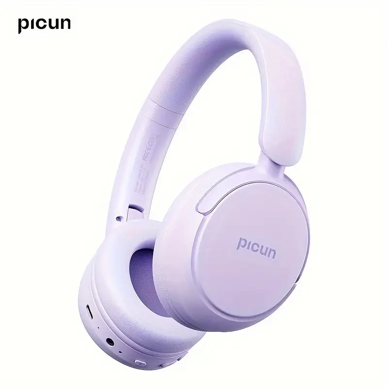 72-Hour Battery Life Picun B5 Wireless Headphones - Ultra-Long Lasting, Crystal-Clear Hands-Free Calling, Effortless Wireless, Compact Foldable Design - Perfect for Traveling, Home Office, Mobile PC U