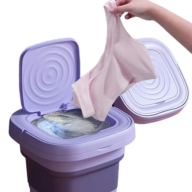 Folding washing machine, automatic home mini special portable underwear sock washing god