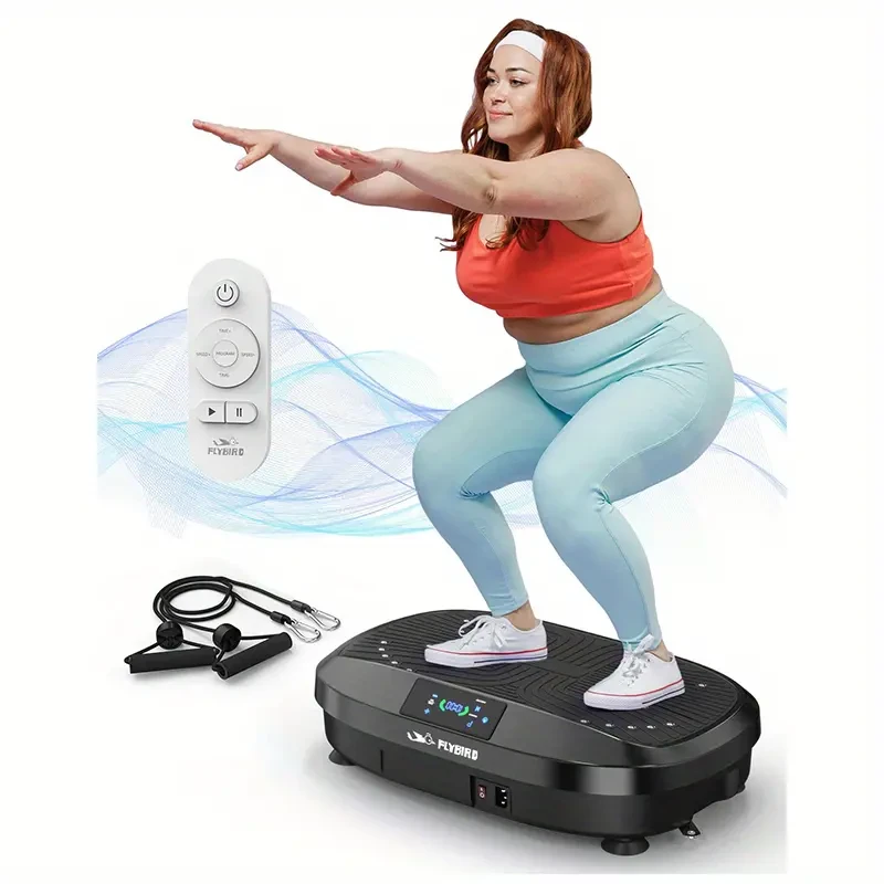 Fitness Stepper FLYBIRD Vibration Plate-4D & Oscillation Two Types Vibration Platform, Whole Body Workout Vibration Plate Exercise Machine For Bone Density Building & Lymphatic Drainage