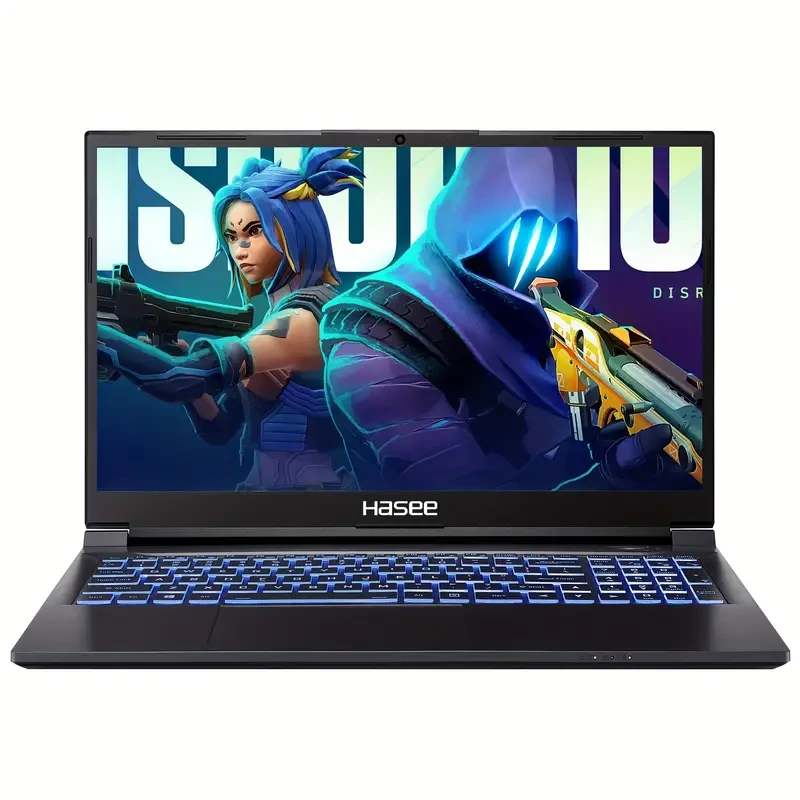 Hasee T8 (15.6'', I5-12450H, RTX3050), Gaming Laptop, I5-12450H 4.4GHz, 16G DDR4 RAM, 512G NVMe PCIe4.0 SSD, RTX3050 4G GDDR6, 15.6'' 144Hz 1920x1080 FHD IPS Display, RGB KB, WF6, BT, Win11, Ore Black